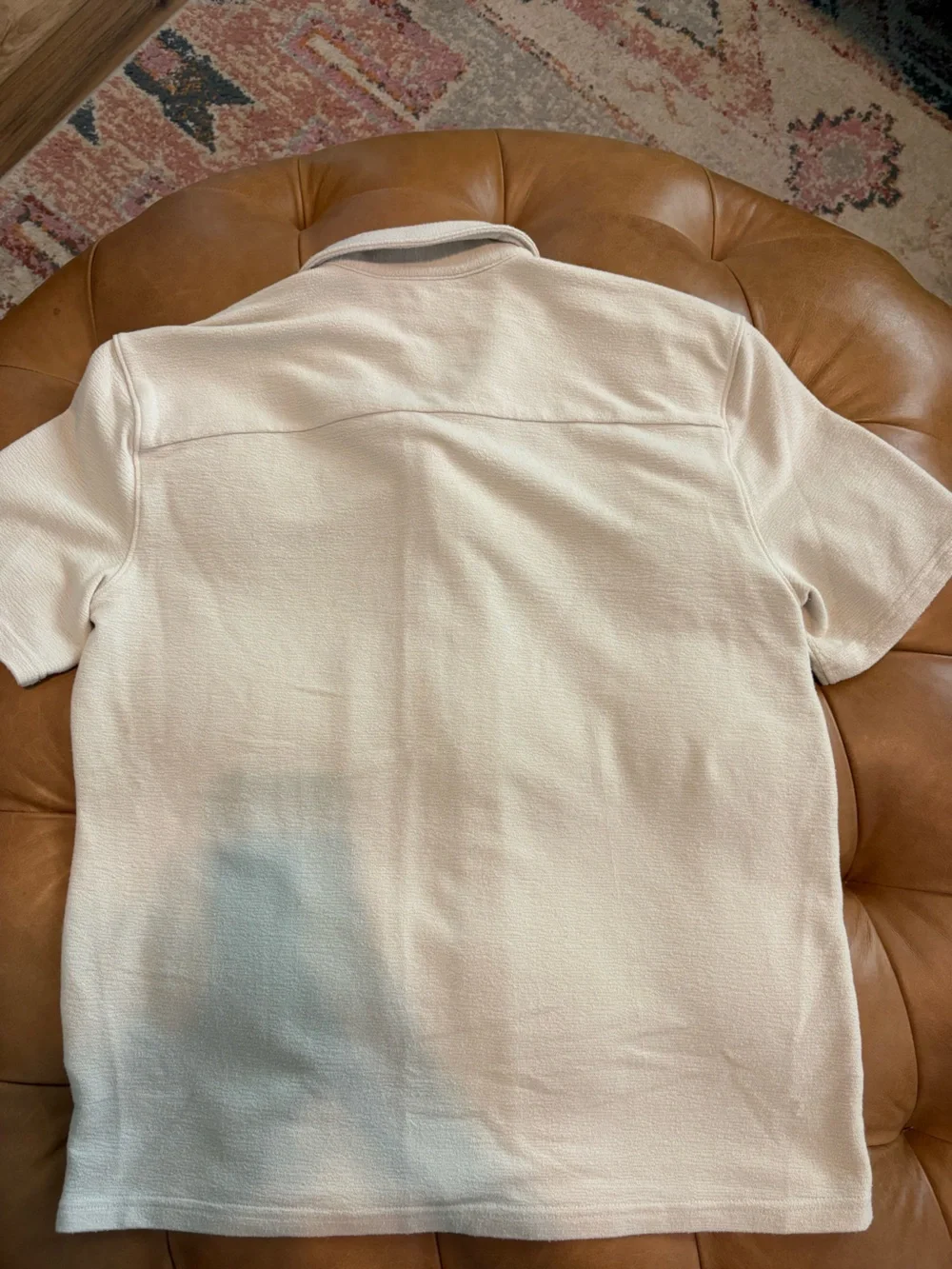Abercrombie kids light tan button up.
